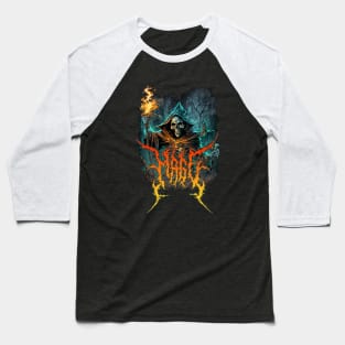 Mage Death Metal design Baseball T-Shirt
